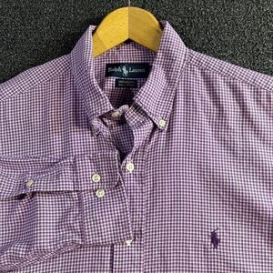 Ralph Lauren Yarmouth Mens Size 16.5 - 36/37 Long Sleeve Button Down Shirt